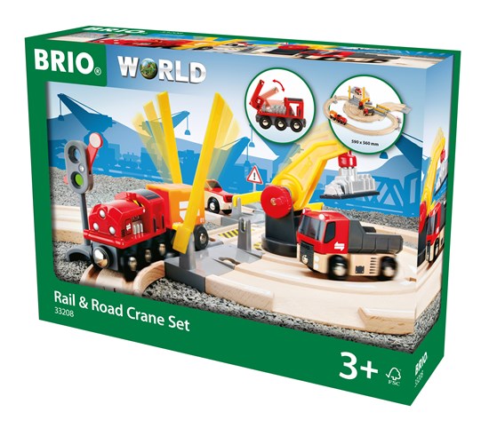 BRIO Set &#8211; Rail &#038; Road Crane Set 26 Brio