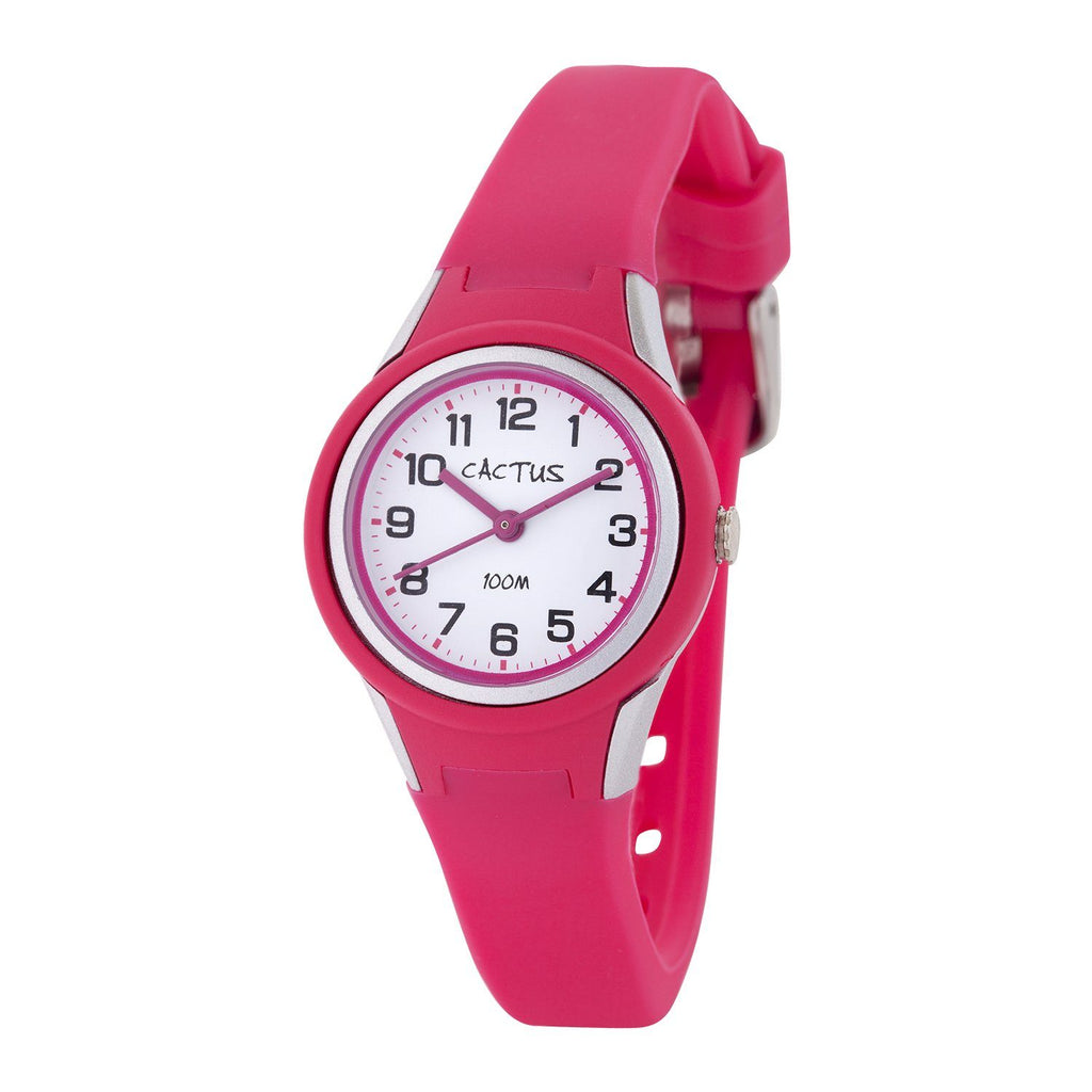 Cactus – Tropical &#8211; Kids Waterproof Watch &#8211; Pink