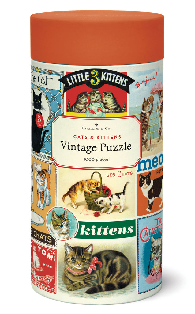 Cavallini 1000 Pc Puzzle – Vintage Cat