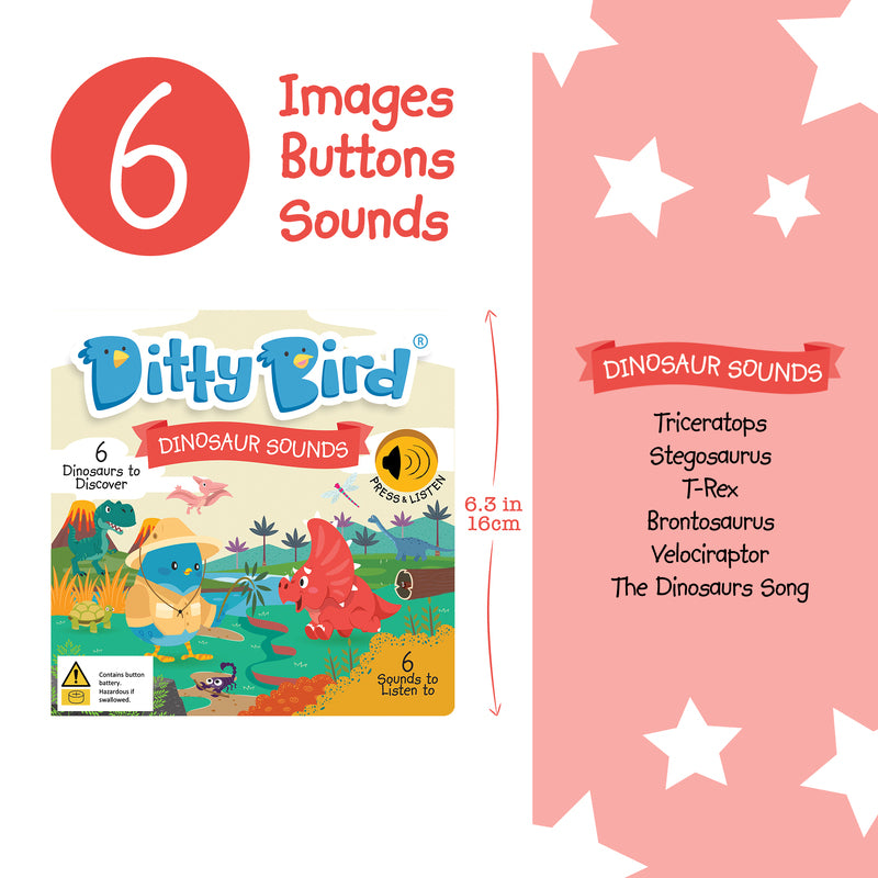 Ditty Bird &#8211; Dinosaur Sounds Board Book2