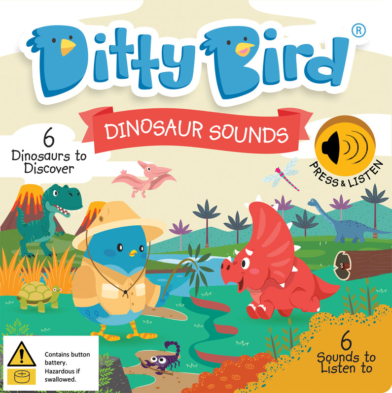 Ditty Bird &#8211; Dinosaur Sounds Board Book