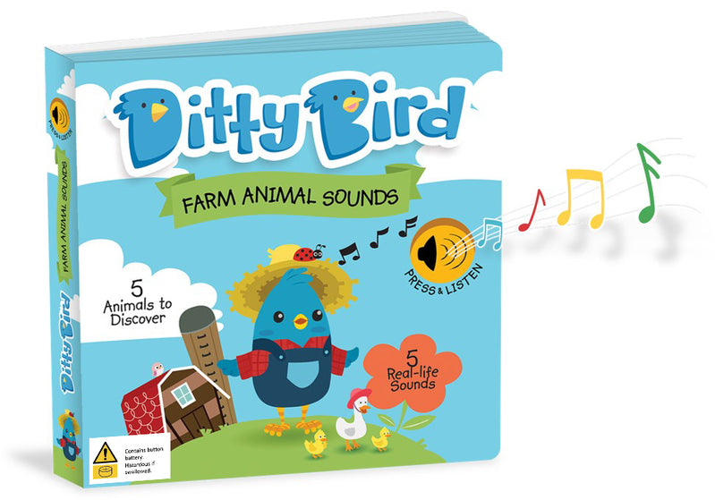 Ditty Bird – Farm Animals Sound Board Book1