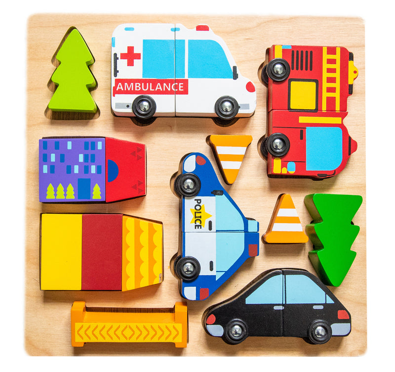 Kiddie Connect &#8211; Vehicle Puzzle with Magnets