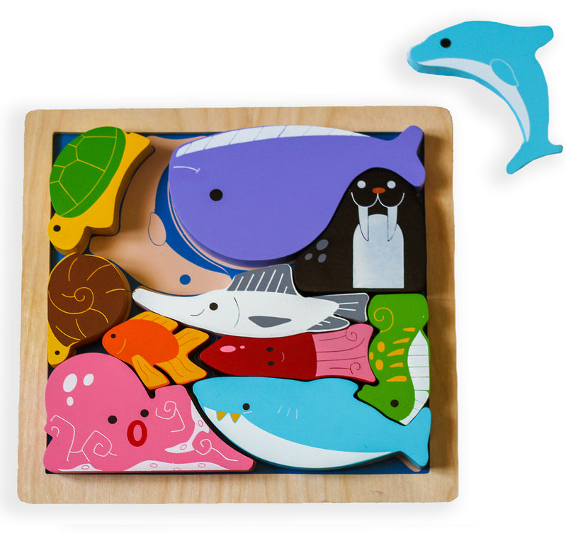 Kiddie Connect – Sea Creatures Chunky Puzzle