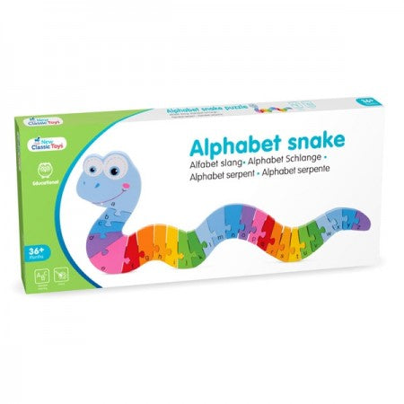 New Classic Toys &#8211; Rainbow Alphabet Snake Puzzle in box