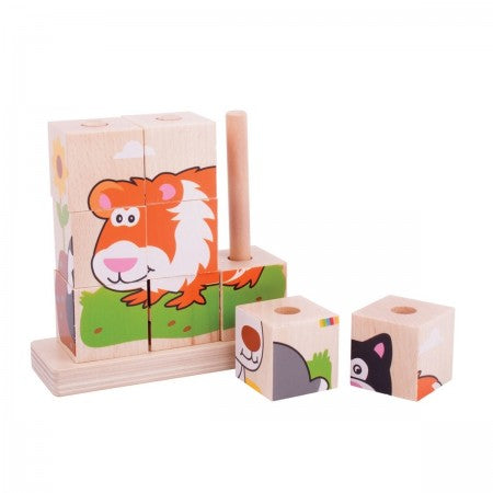 Wooden Stacking Puzzle Pets New
