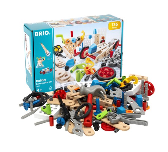 BRIO Builder &#8211; Construction Set, 136 pieces