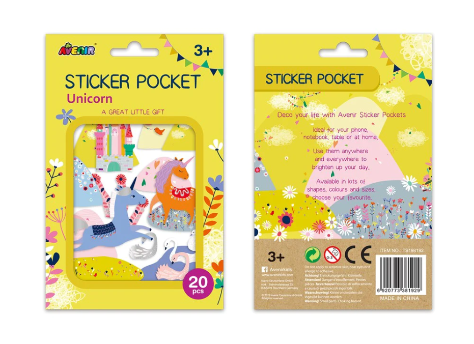 Avenir &#8211; Sticker Pocket Unicorn