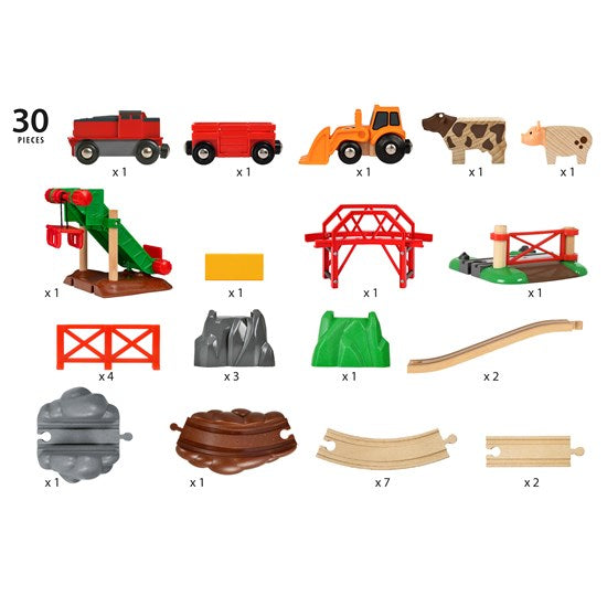 BRIO Set &#8211; Animal Farm Set 30 pieces Y