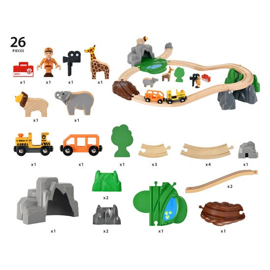 BRIO Set &#8211; Safari Adventure Set, 26 pieces Z