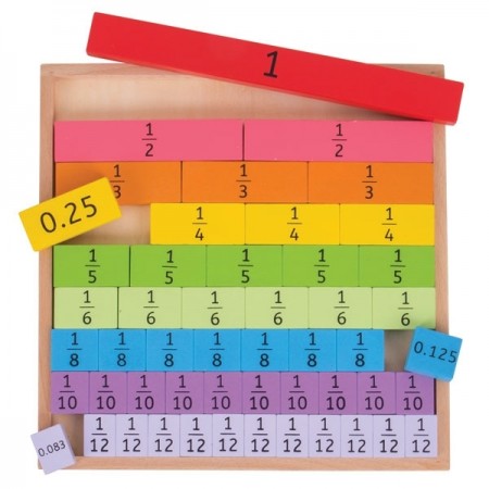 Bigjigs Toys &#8211; Fractions Tray scale