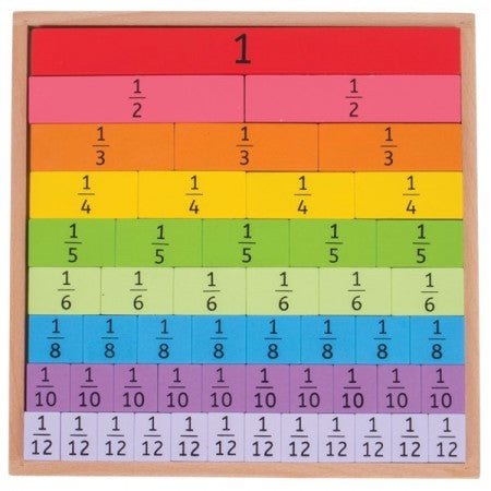 Bigjigs Toys &#8211; Fractions Tray