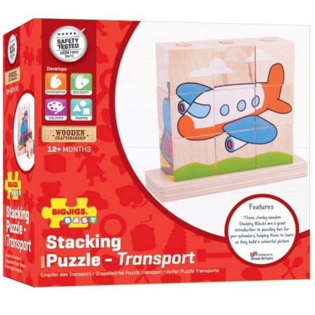 Bigjigs Toys &#8211; Stacking Puzzle Transport 4