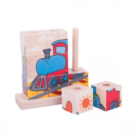 Bigjigs Toys &#8211; Stacking Puzzle Transport
