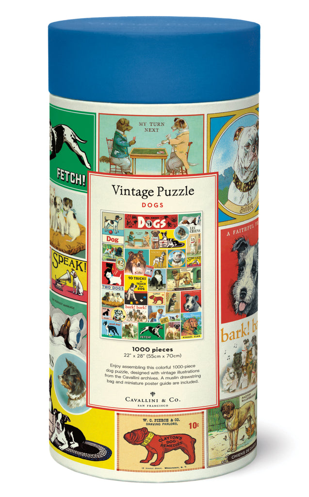 Cavallini 1000 Pc Puzzle – Vintage Dog puzzles