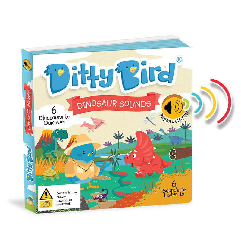Ditty Bird &#8211; Dinosaur Sounds Board Book1