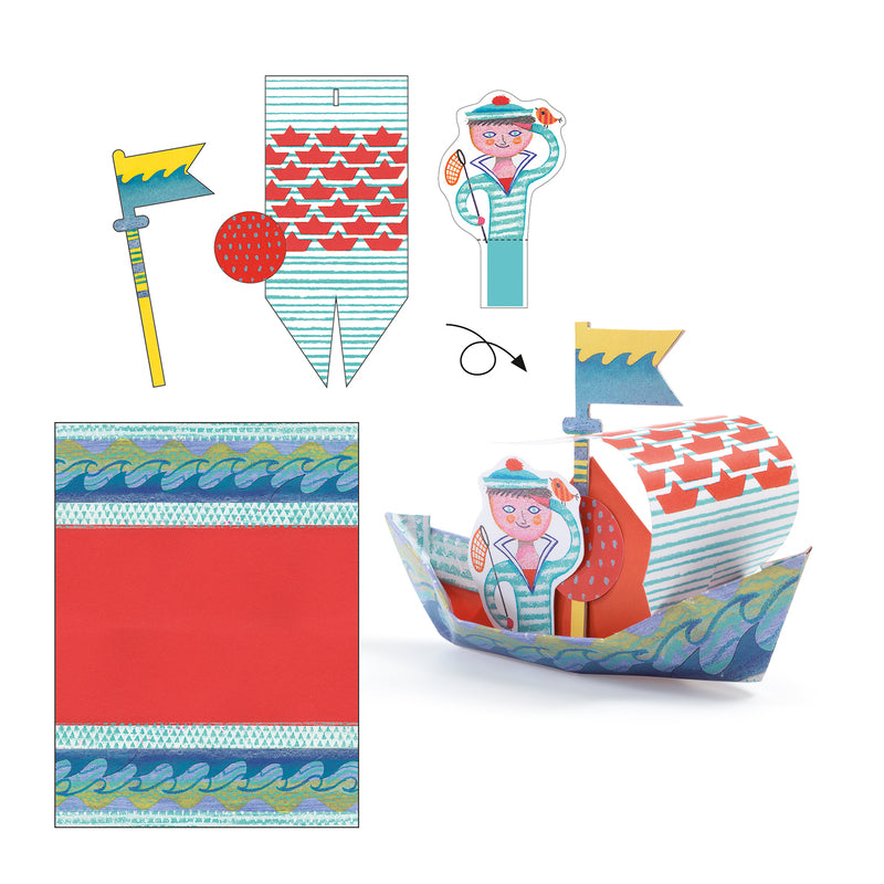 Djeco &#8211; Floating Boats Origami waterproof