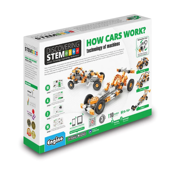 Engino &#8211; Discovering STEM &#8211; How cars work &#8211; Technology of machines