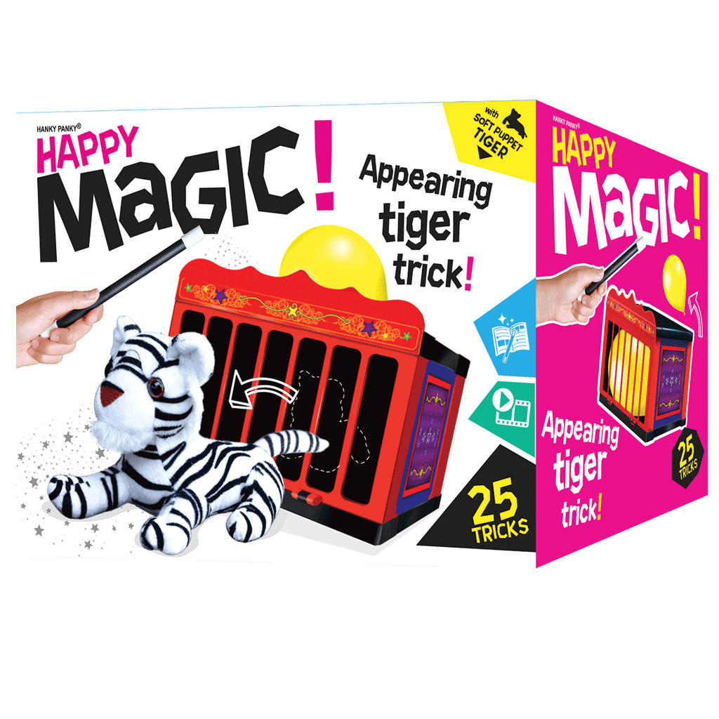 Happy Magic &#8211; Tiger Cage Magic Trick Set 25 Magic Tricks