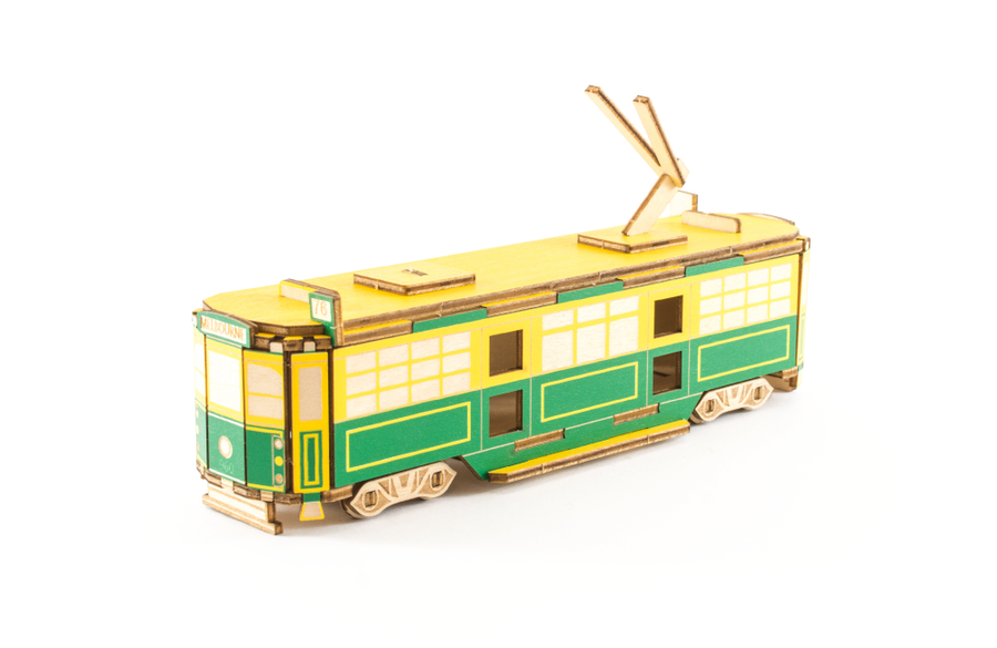 Ki-Gu-Mi &#8211; Plywood Model Melbourne Tram Puzzle