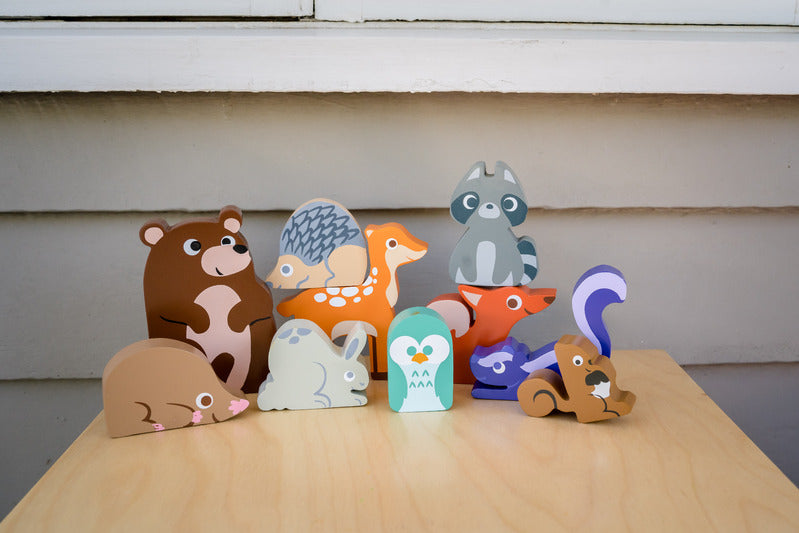 Kiddie Connect &#8211; Woodland Animal Chunky Puzzle gifts australia