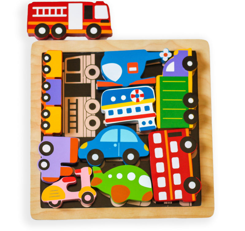 Kiddie Connect – Vehicles Chunky Puzzle