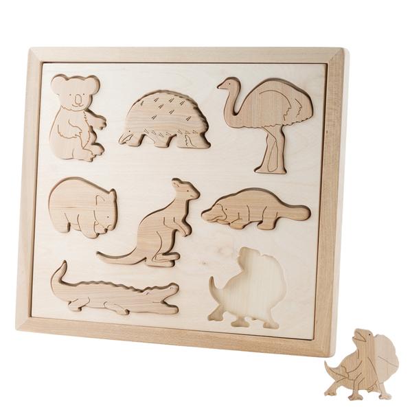 Kubi Dubi &#8211; Wooden Sorting Puzzle Animals Of Australia 1