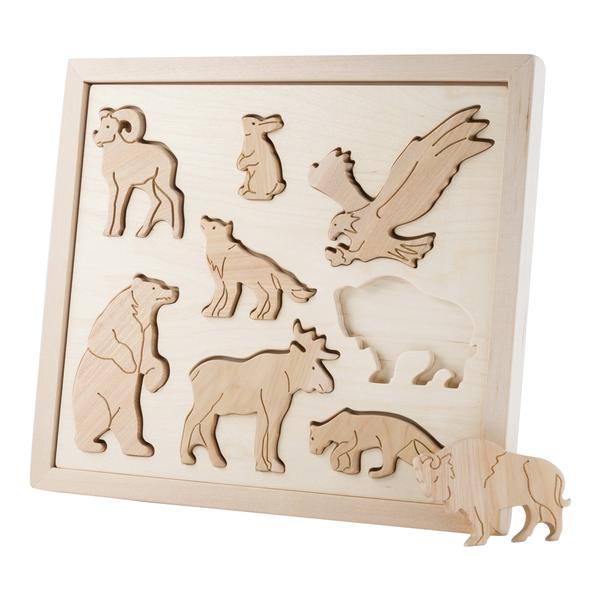 Kubi Dubi &#8211; Wooden Sorting Puzzle Animals Of North America 3