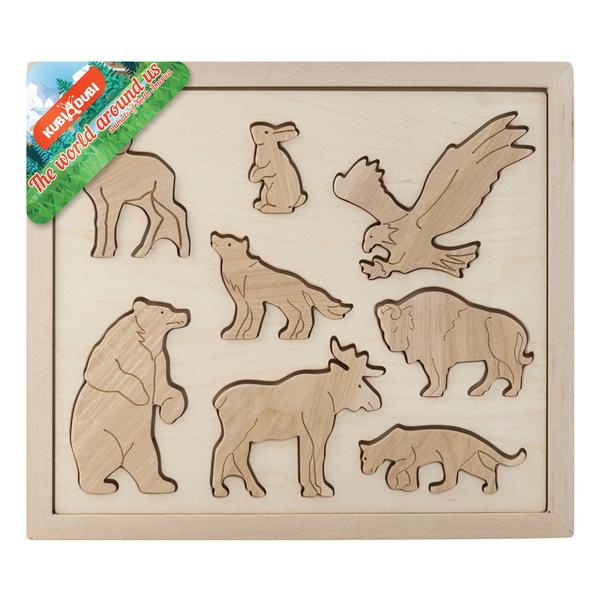 Kubi Dubi &#8211; Wooden Sorting Puzzle Animals Of North America 4
