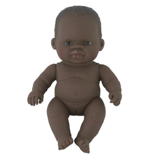 Miniland Doll &#8211; Anatomically Correct Baby, African Girl and Outfit Boxed, 21 cm (UNDRESSED)3