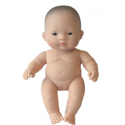 Miniland Doll &#8211; Anatomically Correct Baby, Asian Girl and Outfit Boxed, 21 cm (UNDRESSED)2