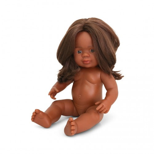 Miniland Doll &#8211; Anatomically Correct Baby, Australian Aboriginal Girl, 38 cm (UNDRESSED)