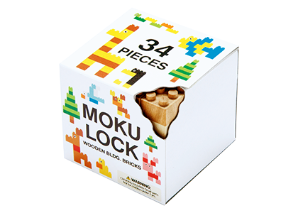 Mokulock Blocks Kodomo, 34 pieces