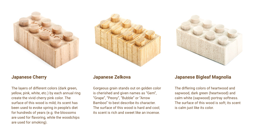 Mokulock Regular Blocks Set, 48 pieces Japanese Toys Australia