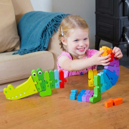 New Classic Toys &#8211; Rainbow Crocodile Puzzle