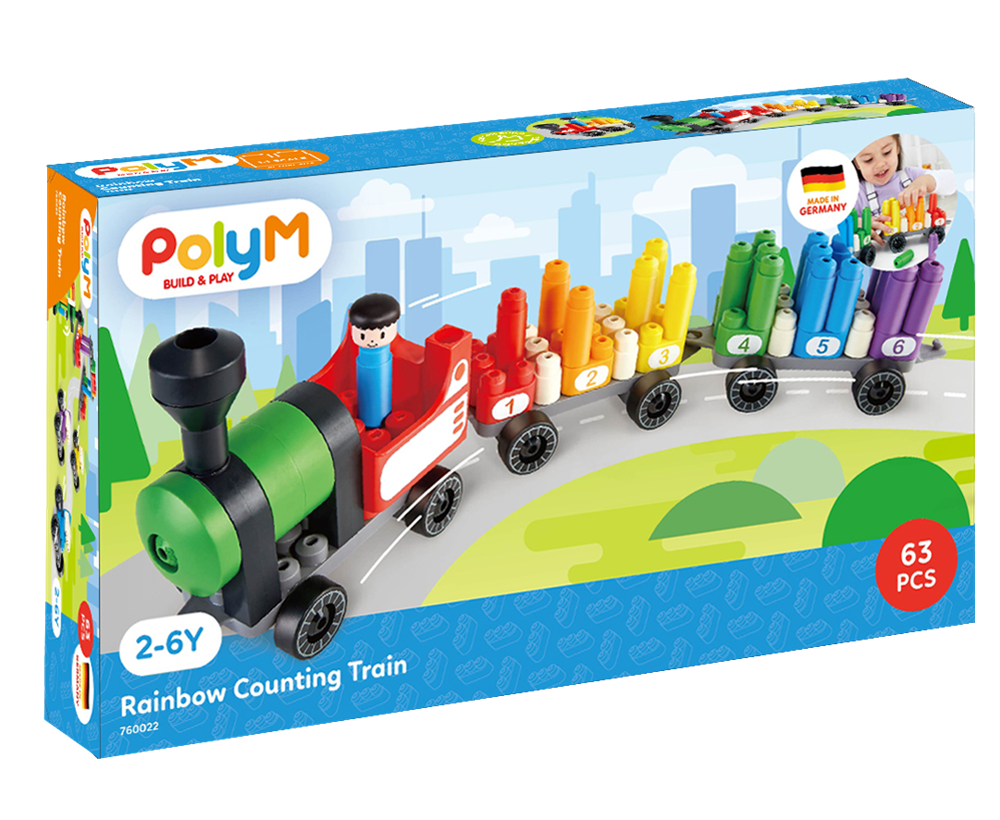 PolyM &#8211; Rainbow Counting Train Kit