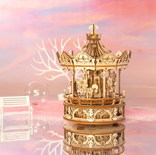 Rokr &#8211; DIY Romantic Carousel Mechanical Music Box 1