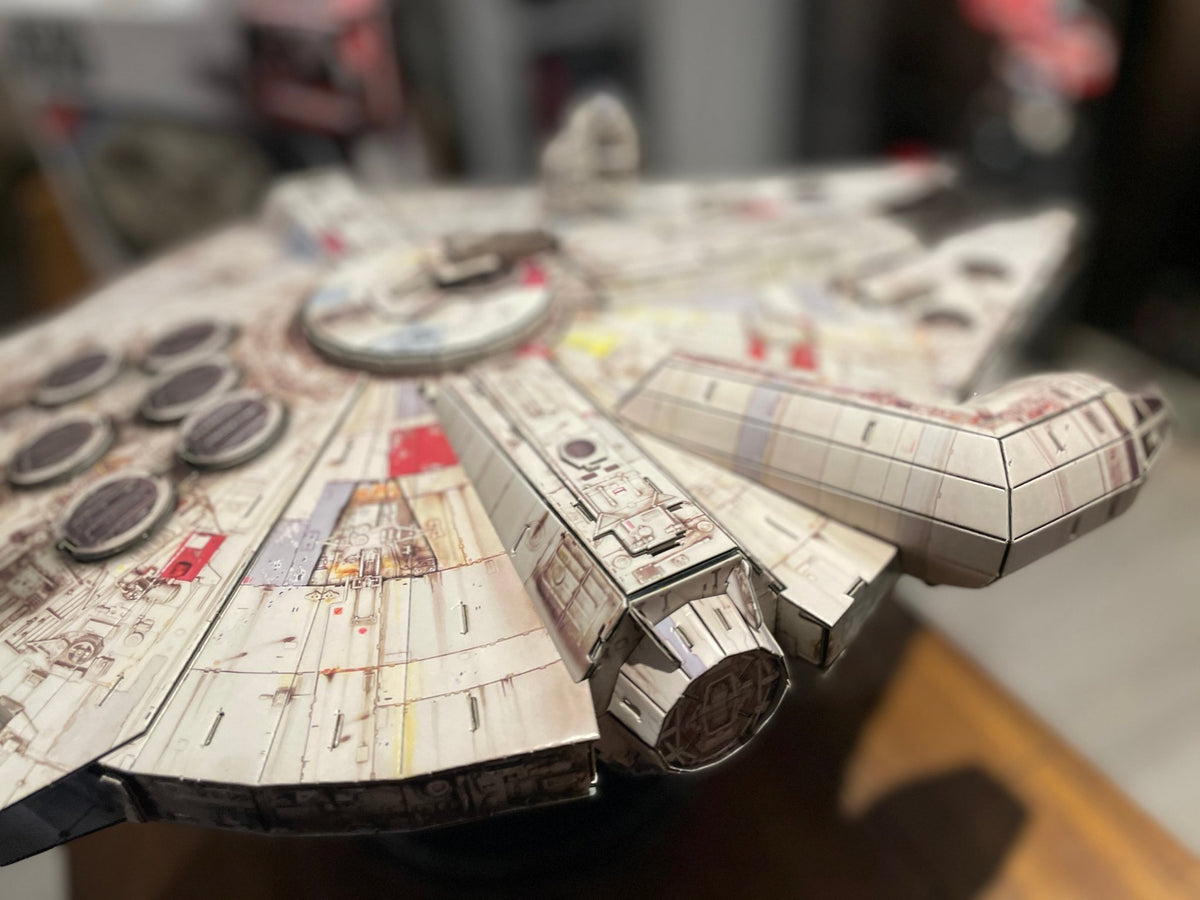 Star Wars Millennium Falcon Paper Model Kit – Classic Gifts Australia