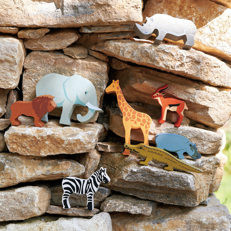 Safari Animal Display Shelf Set1
