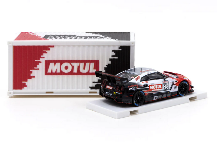 Tarmac Works &#8211; 1-64 Nissan GT-R NISMO GT3 VLN 2017 #23 with Container &#8211; HOBBY64 1