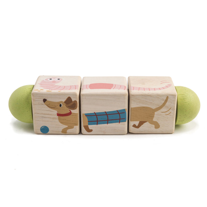 Tender Leaf Toys &#8211; Wooden Twisting Cubes 1
