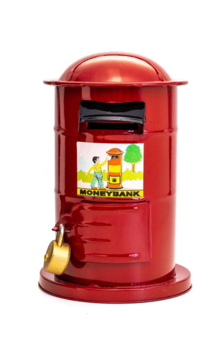 Tin Money Box Post Box – Classic Gifts Australia