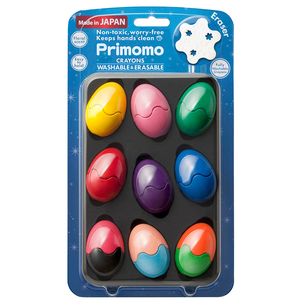 Primomo Non-Toxic Washable Crayon Egg 12 1
