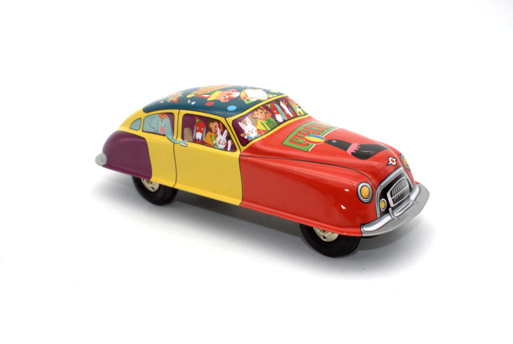 Marxu St John – Wind Up Tin Toy Car Circus Wagon