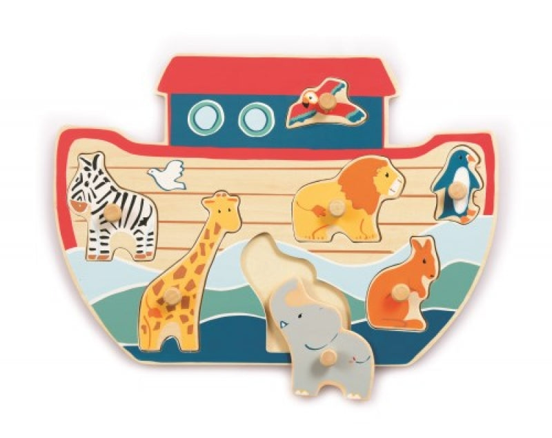 noahs ark puzzle with pegs